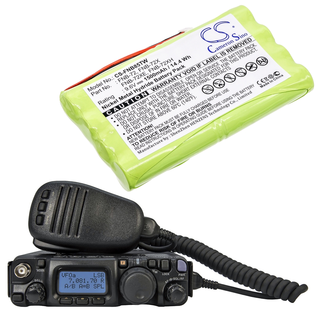 Batterij voor tweerichtingsradio Vertex FT-817ND (CS-FNB85TW)