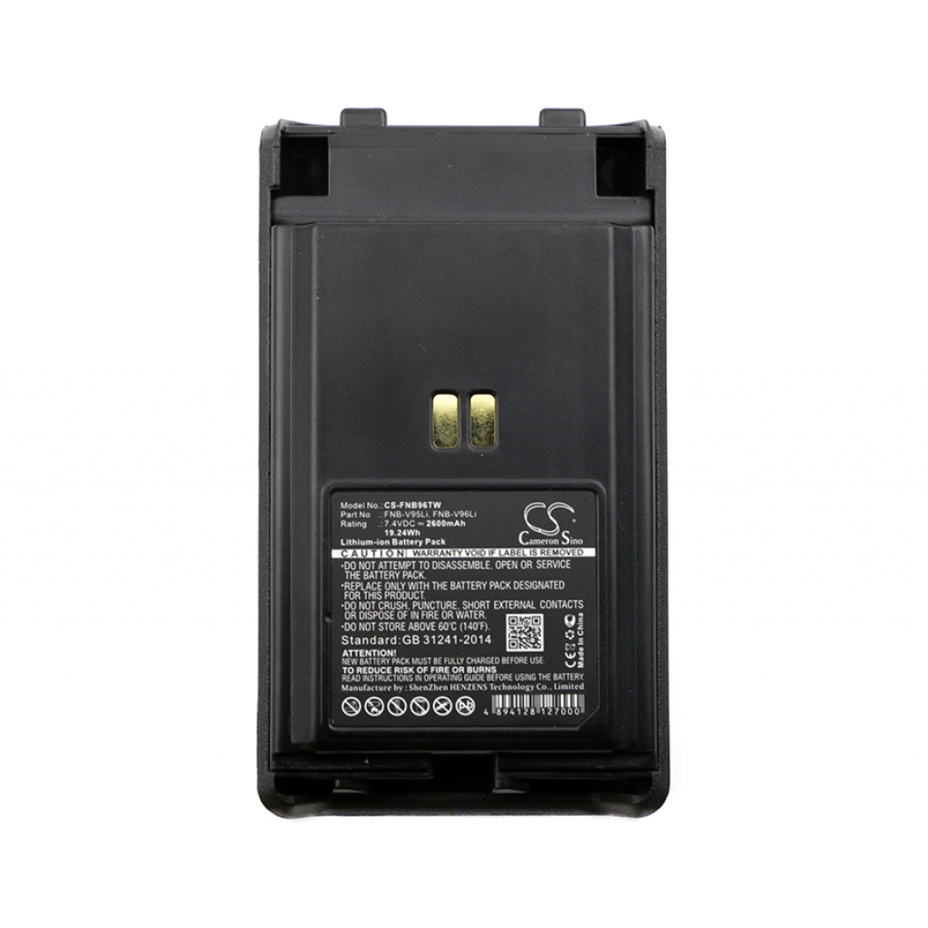 Batterij voor tweerichtingsradio Vertex CS-FNB96TW