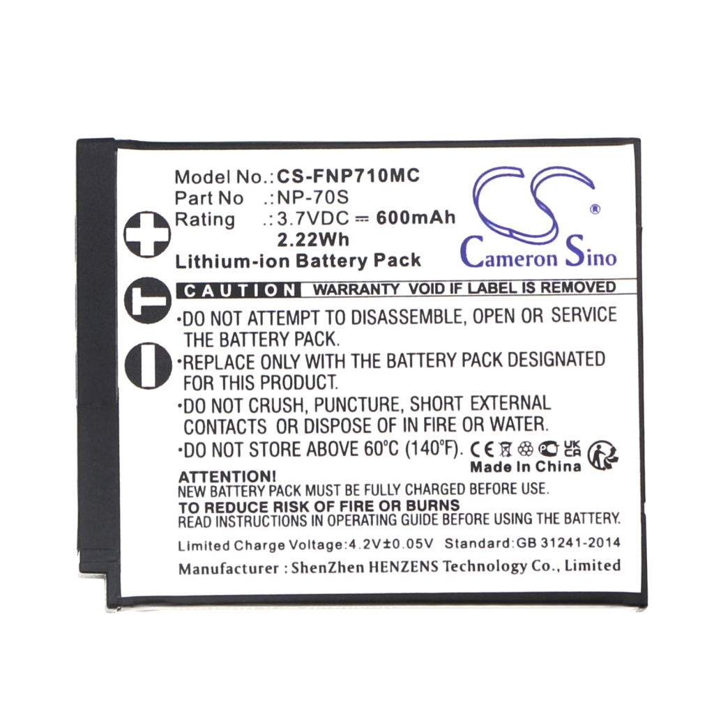 Batterij voor camera FUJIFILM CS-FNP710MC