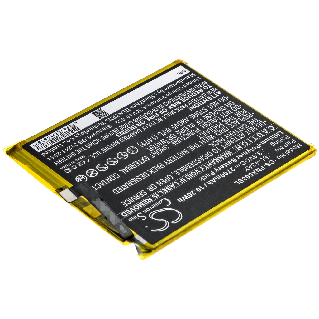 Batterij voor mobiele telefoon Infinix CS-FNX603SL