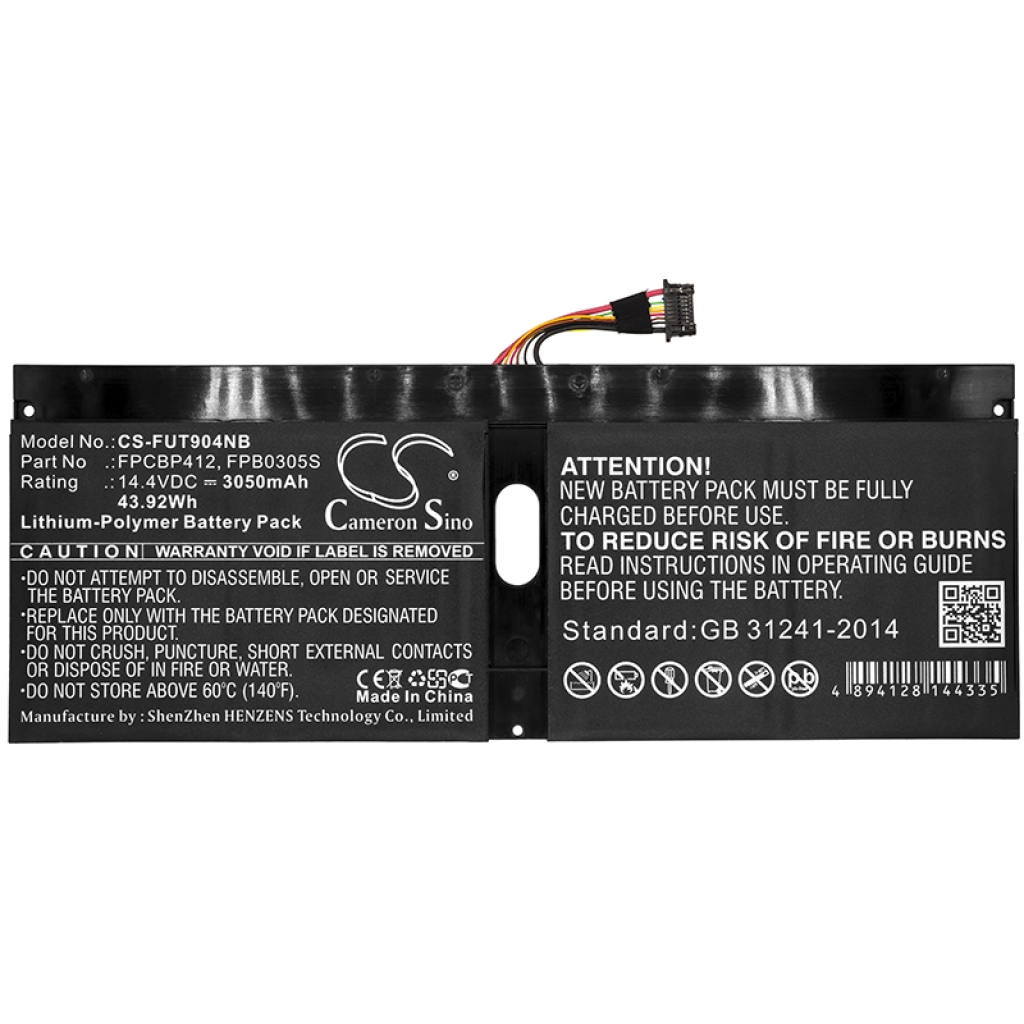 Notebook batterij Fujitsu U9040MXPA1DE (CS-FUT904NB)