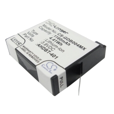 Compatibele batterijvervanging voor GoPro 335-06532-000,AHDBT-401