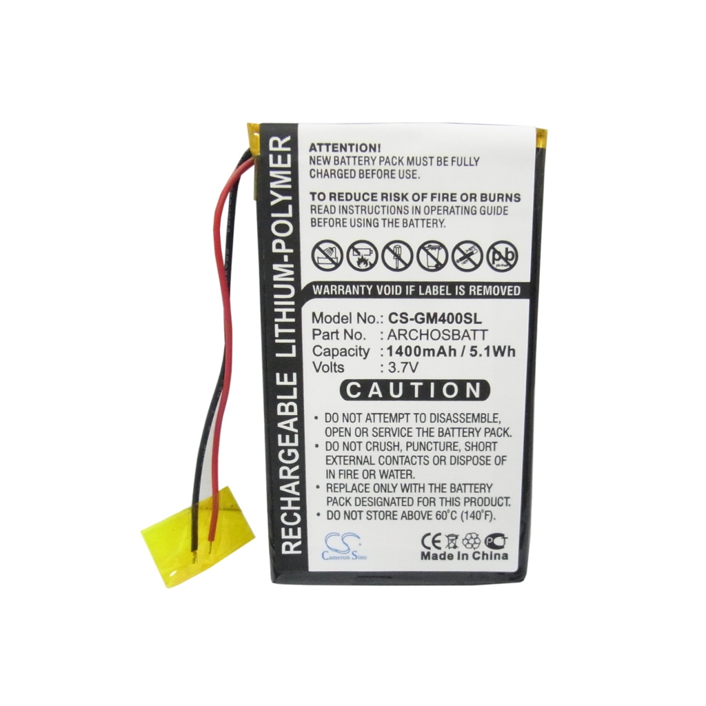 Batterij voor MP3, MP4, PMP Archos CS-GM400SL