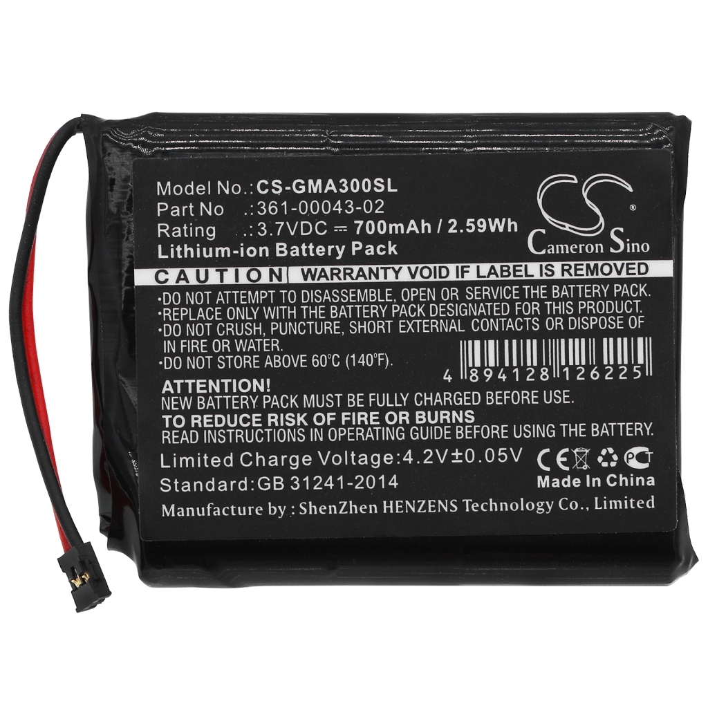 Batterijen GPS, Navigator Batterij CS-GMA300SL