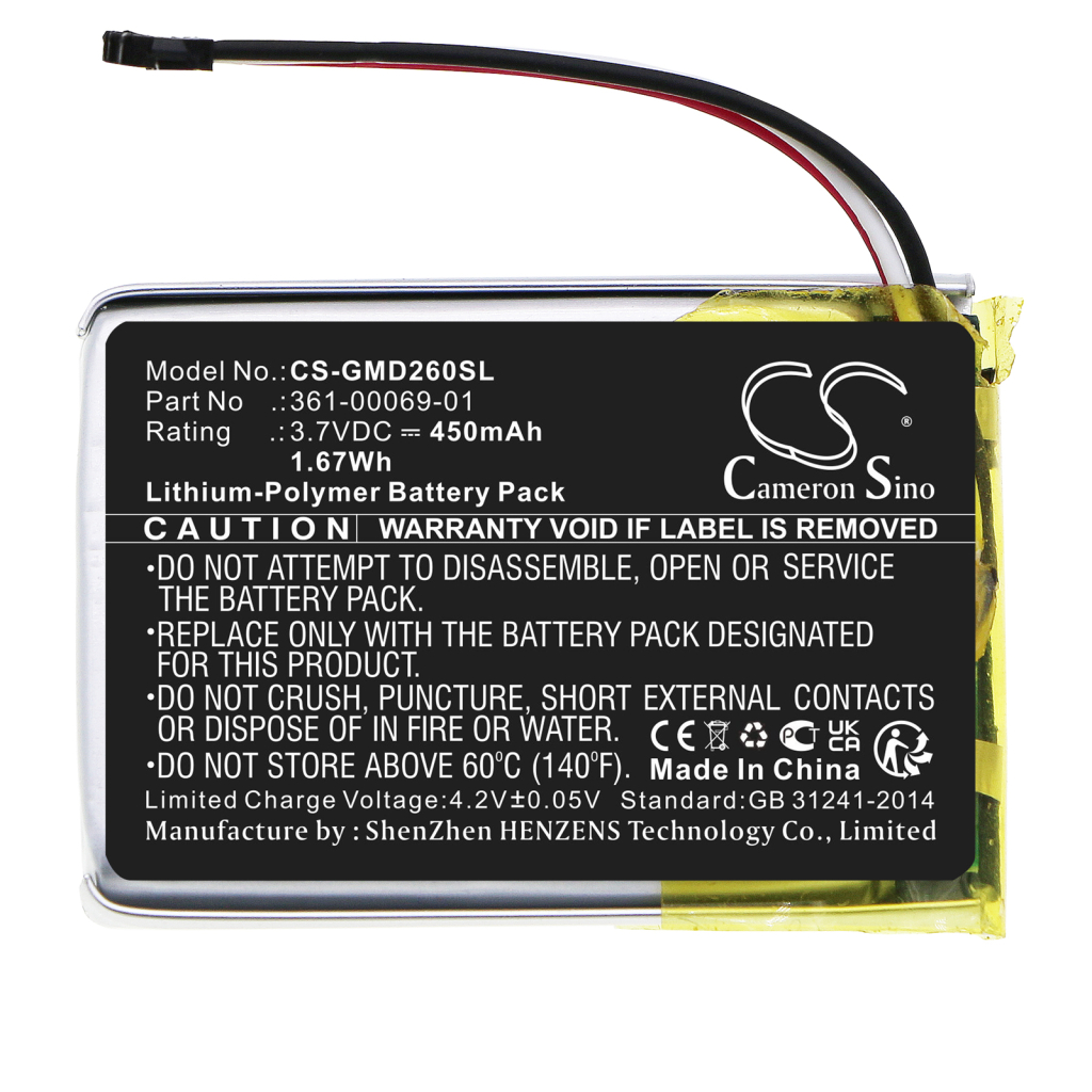 Batterij hondenhalsband Garmin CS-GMD260SL