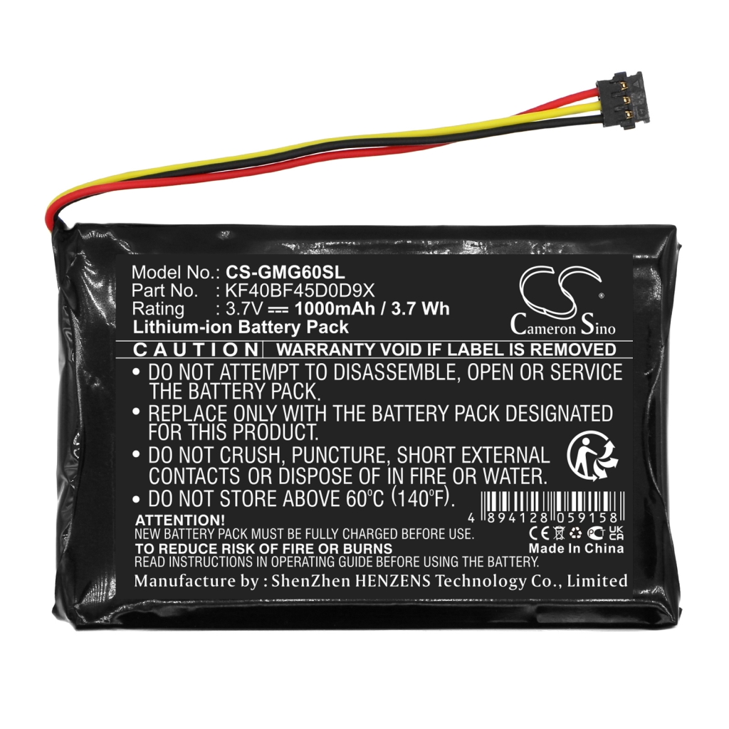 GPS, Navigator Batterij Garmin CS-GMG60SL