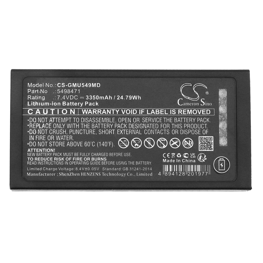 Compatibele batterijvervanging voor GE 5498471