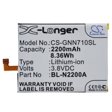 Compatibele batterijvervanging voor GIONEE BL-N2200A