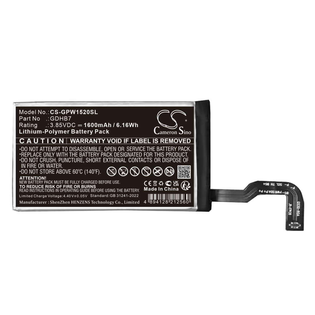 Batterij voor mobiele telefoon Google CS-GPW1520SL