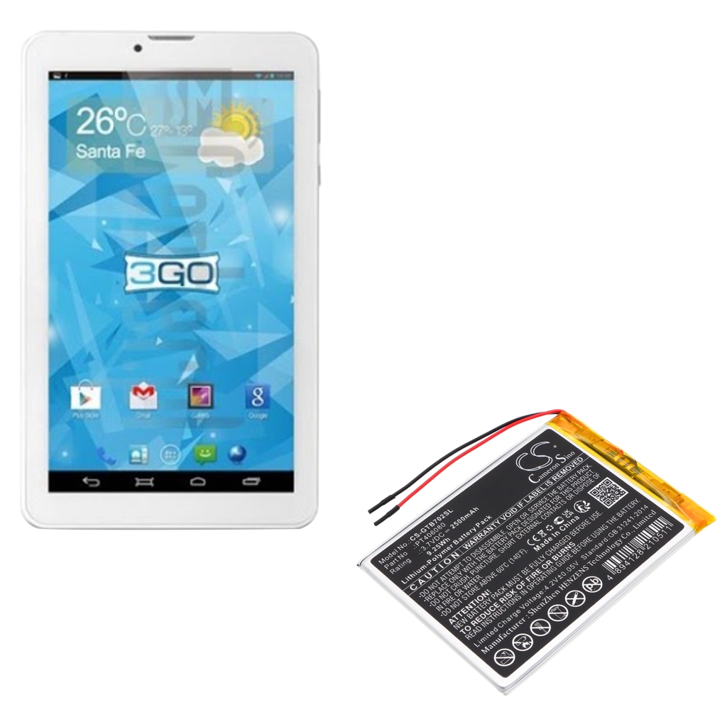 Tablet batterijen 3go CS-GTB702SL