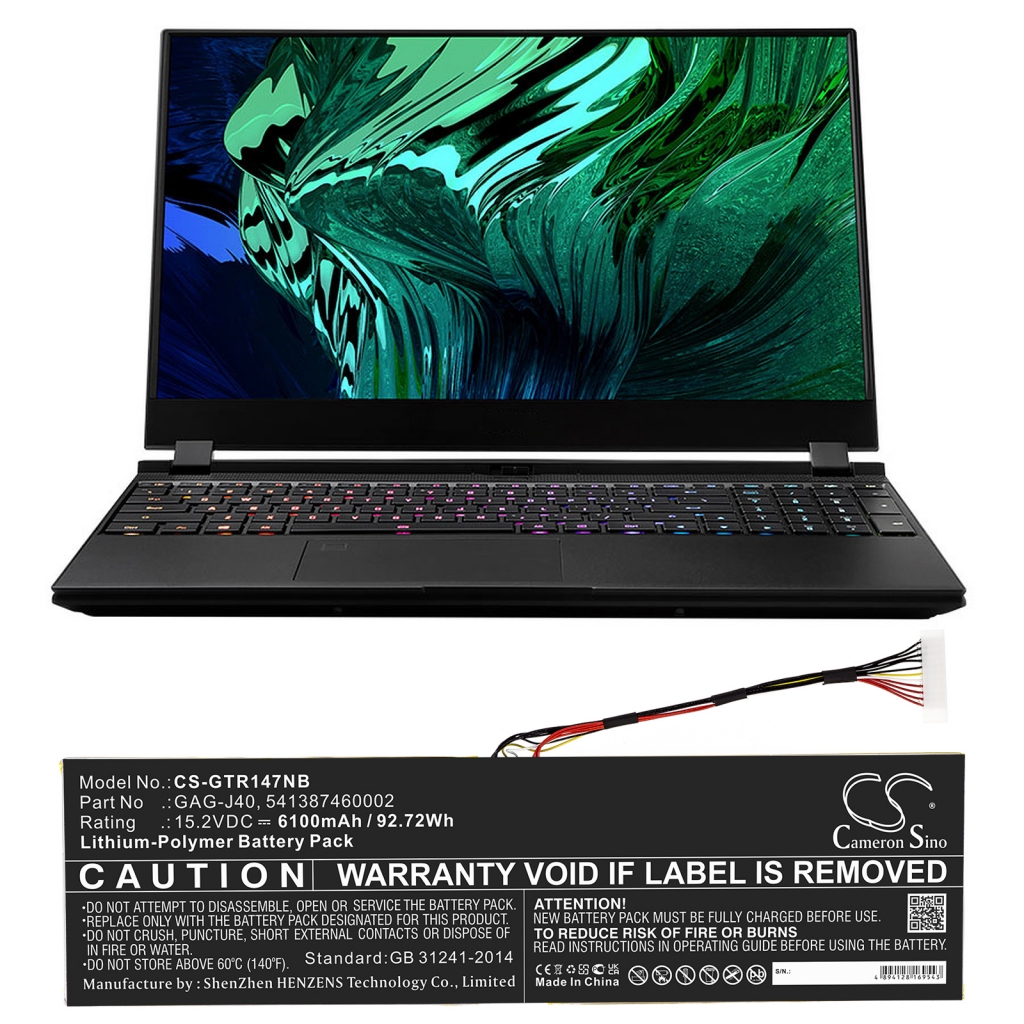 Notebook batterij Aorus CS-GTR147NB