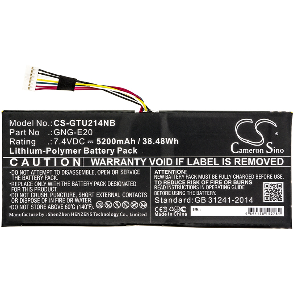 Notebook batterij Getac CS-GTU214NB