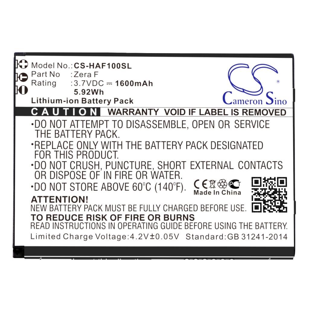 Batterij voor mobiele telefoon Highscreen CS-HAF100SL