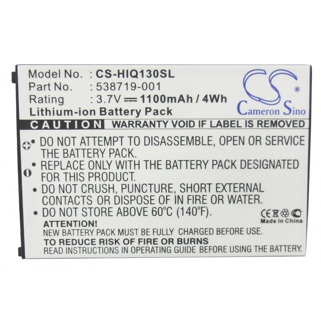 Batterijen Vervangt 538719-001