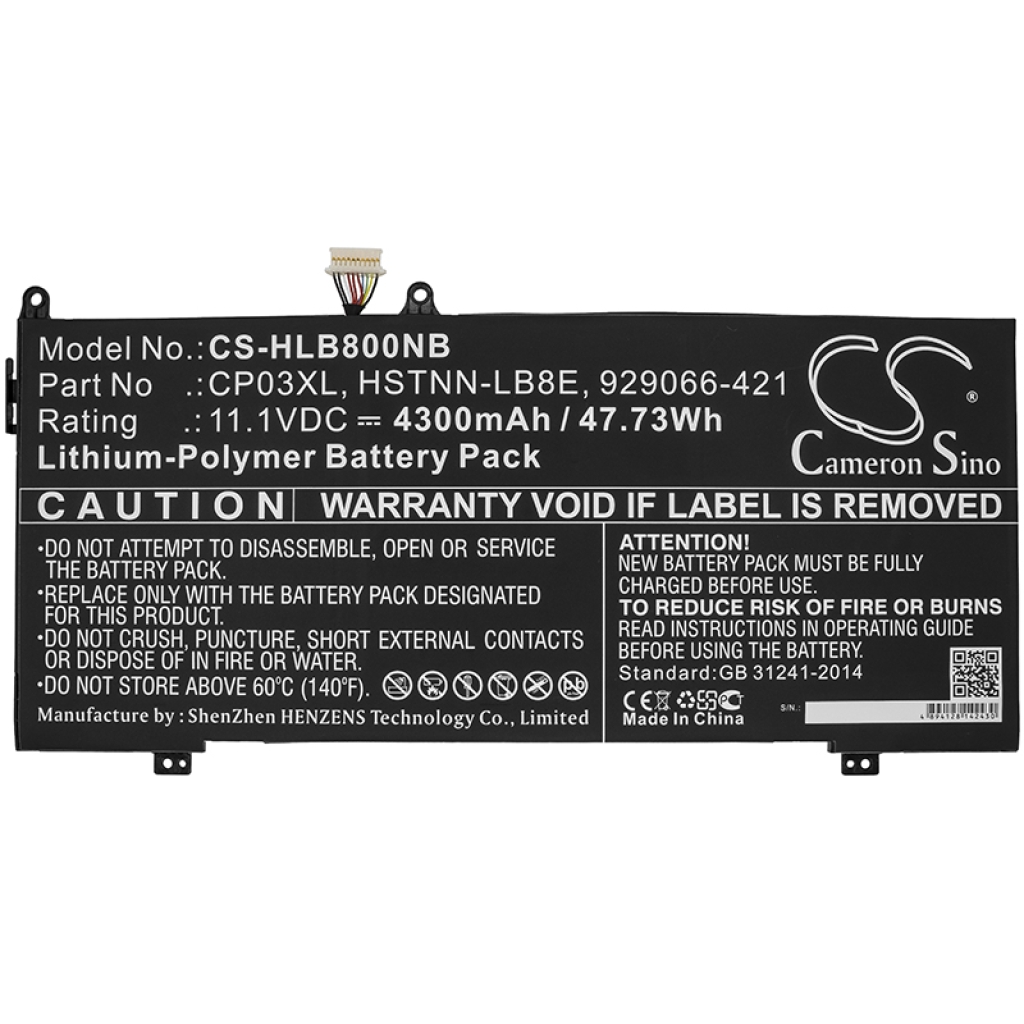 Batterijen Vervangt CP03060XL