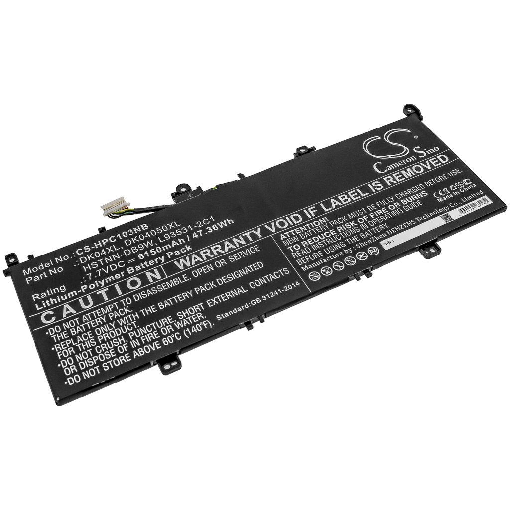 Notebook batterij HP CS-HPC103NB