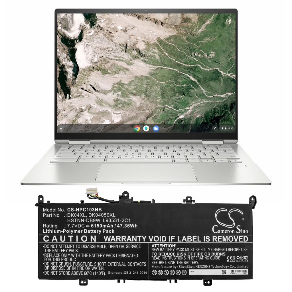Notebook batterij HP Chromebook X360 13c (CS-HPC103NB)
