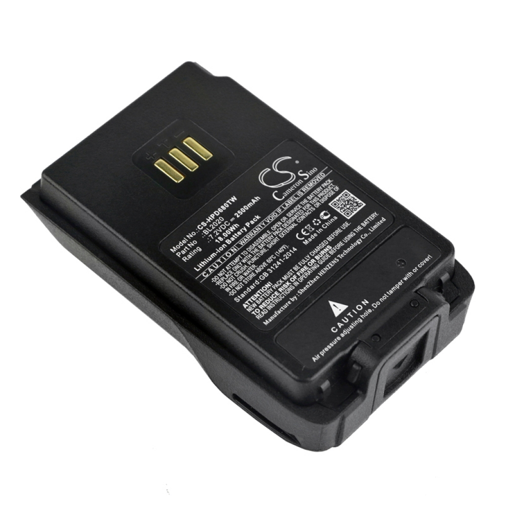 Batterij voor tweerichtingsradio Hytera CS-HPD680TW