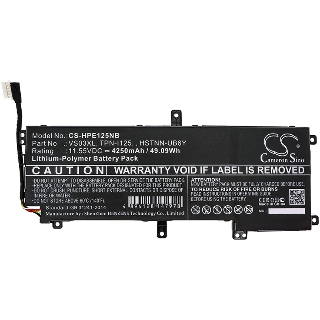 Notebook batterij HP CS-HPE125NB