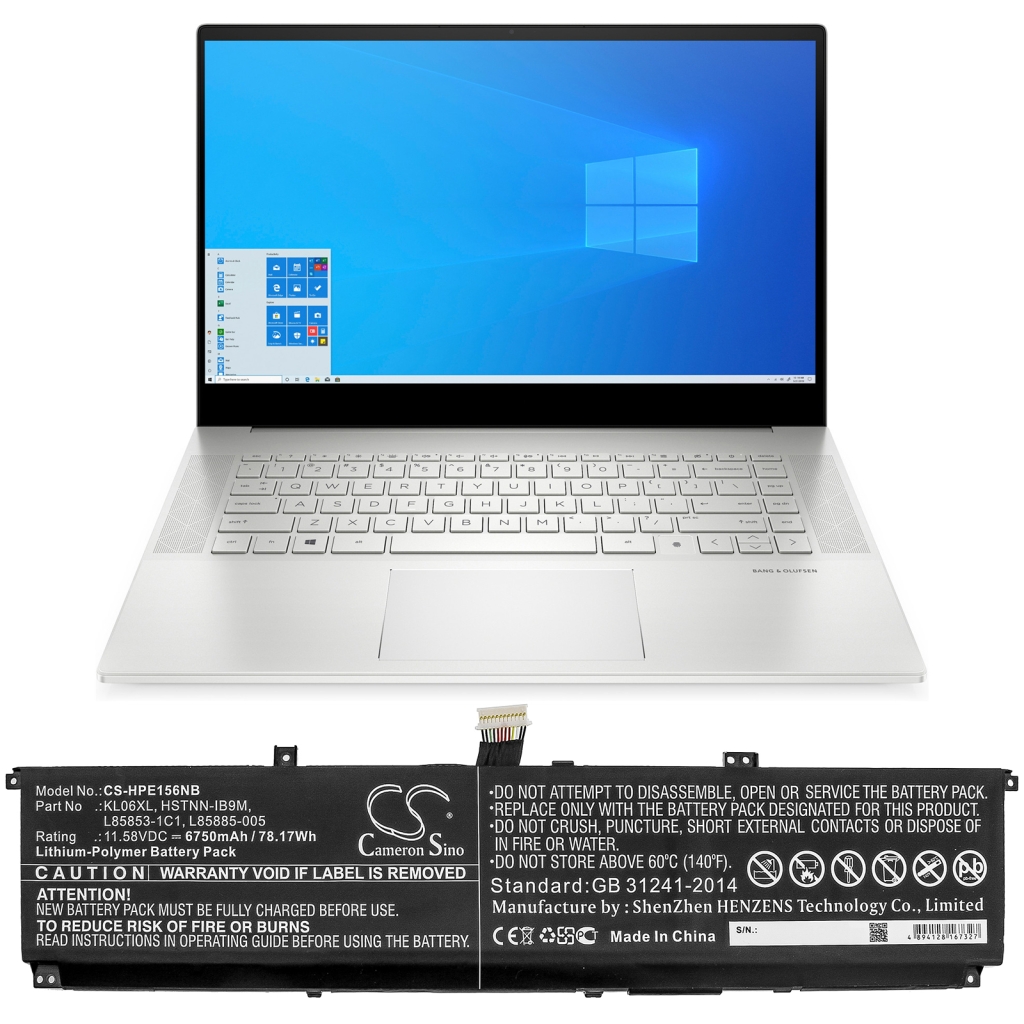 Notebook batterij HP CS-HPE156NB