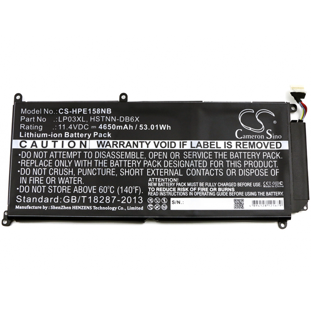Notebook batterij HP CS-HPE158NB