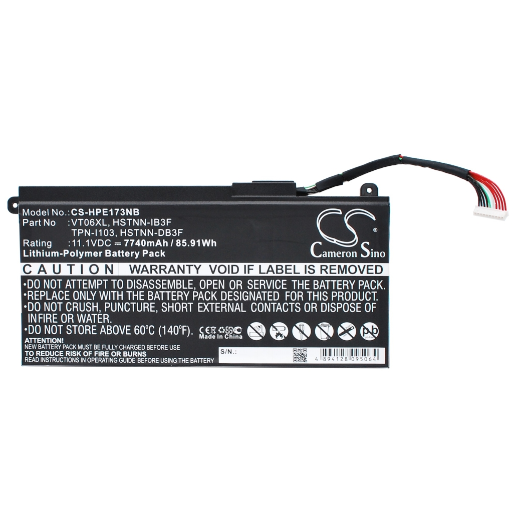 Notebook batterij HP CS-HPE173NB