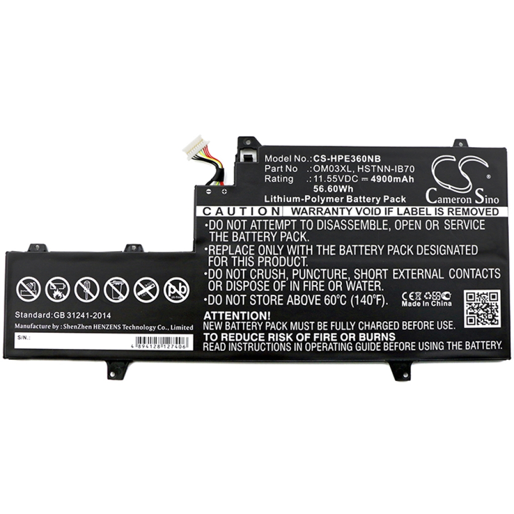 Notebook batterij HP CS-HPE360NB