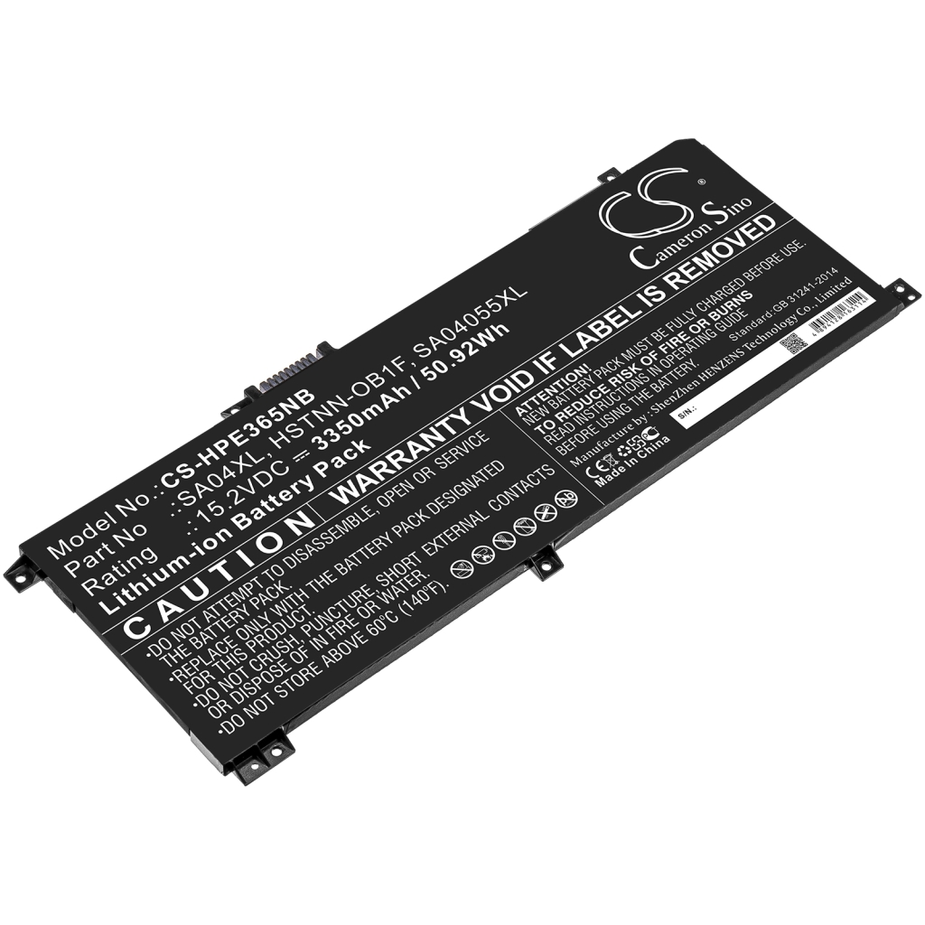 Notebook batterij HP CS-HPE365NB