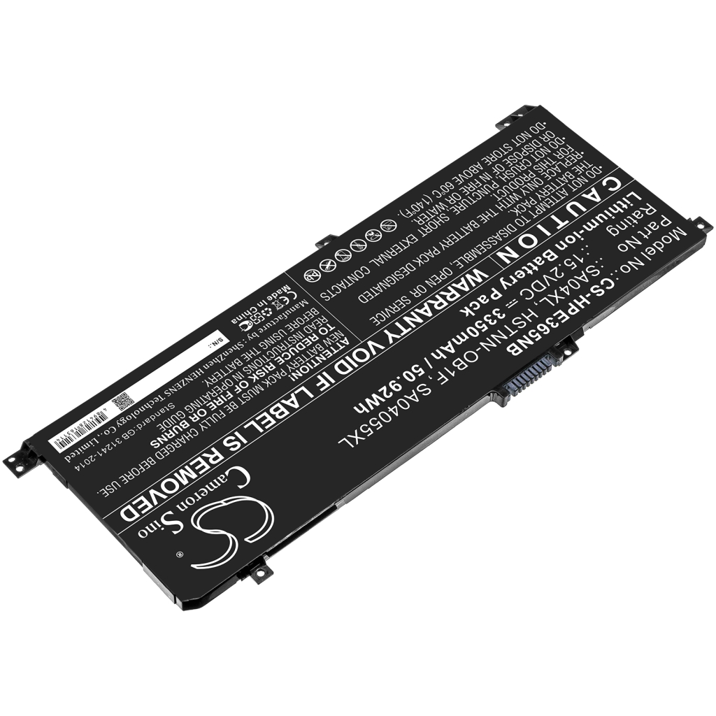 Notebook batterij HP CS-HPE365NB