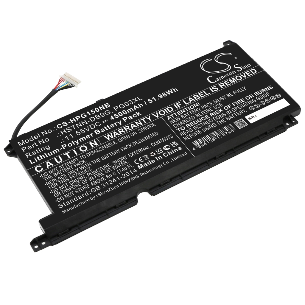 Notebook batterij HP CS-HPG150NB