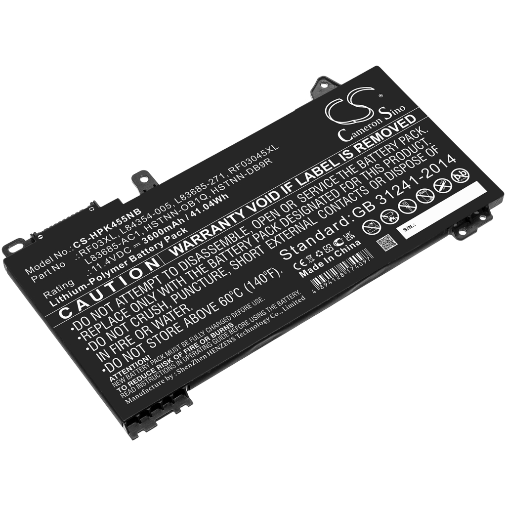 Notebook batterij HP CS-HPK455NB