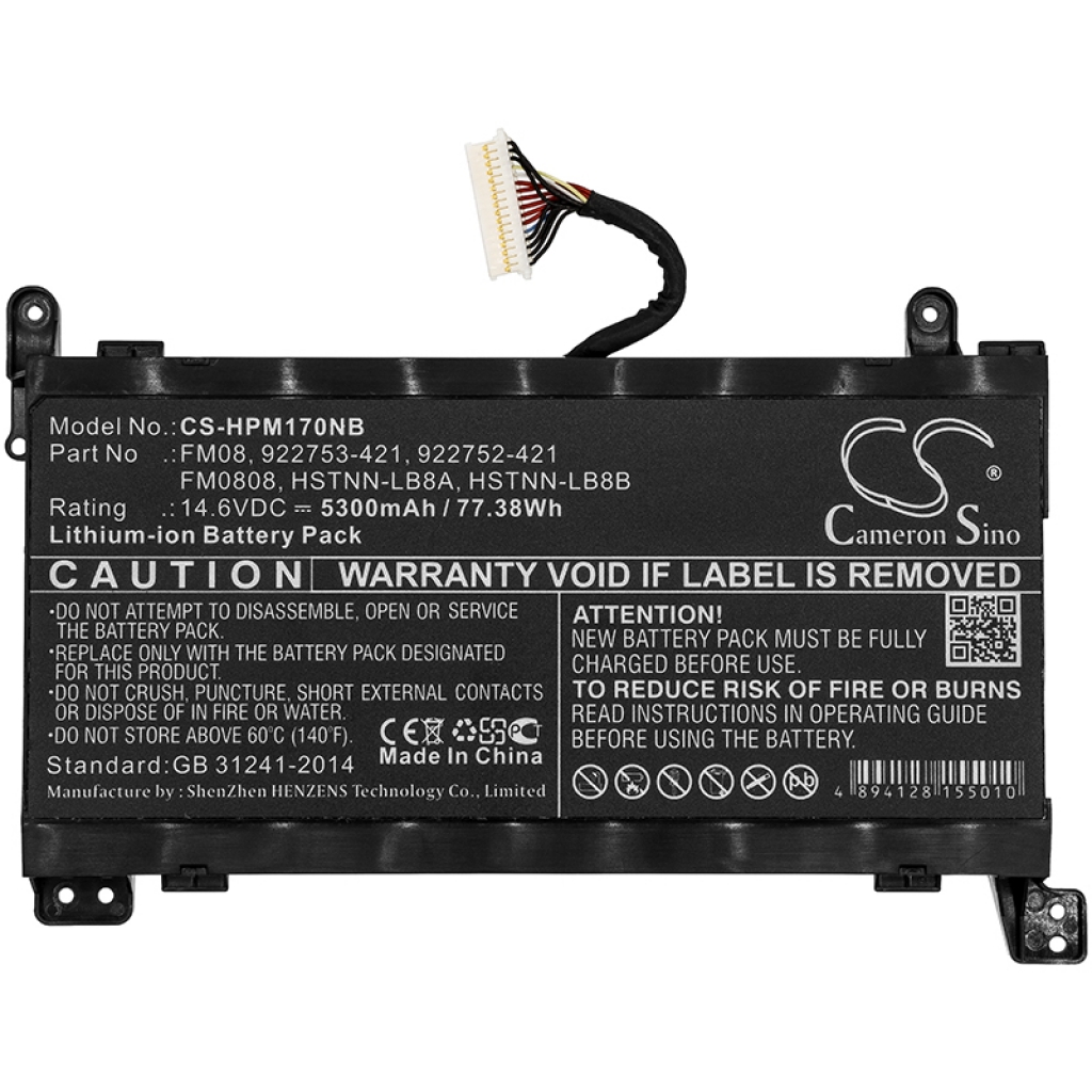 Batterijen Vervangt FM08086-CL