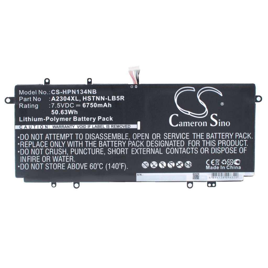 Notebook batterij HP Chromebook 14-q000ef (CS-HPN134NB)