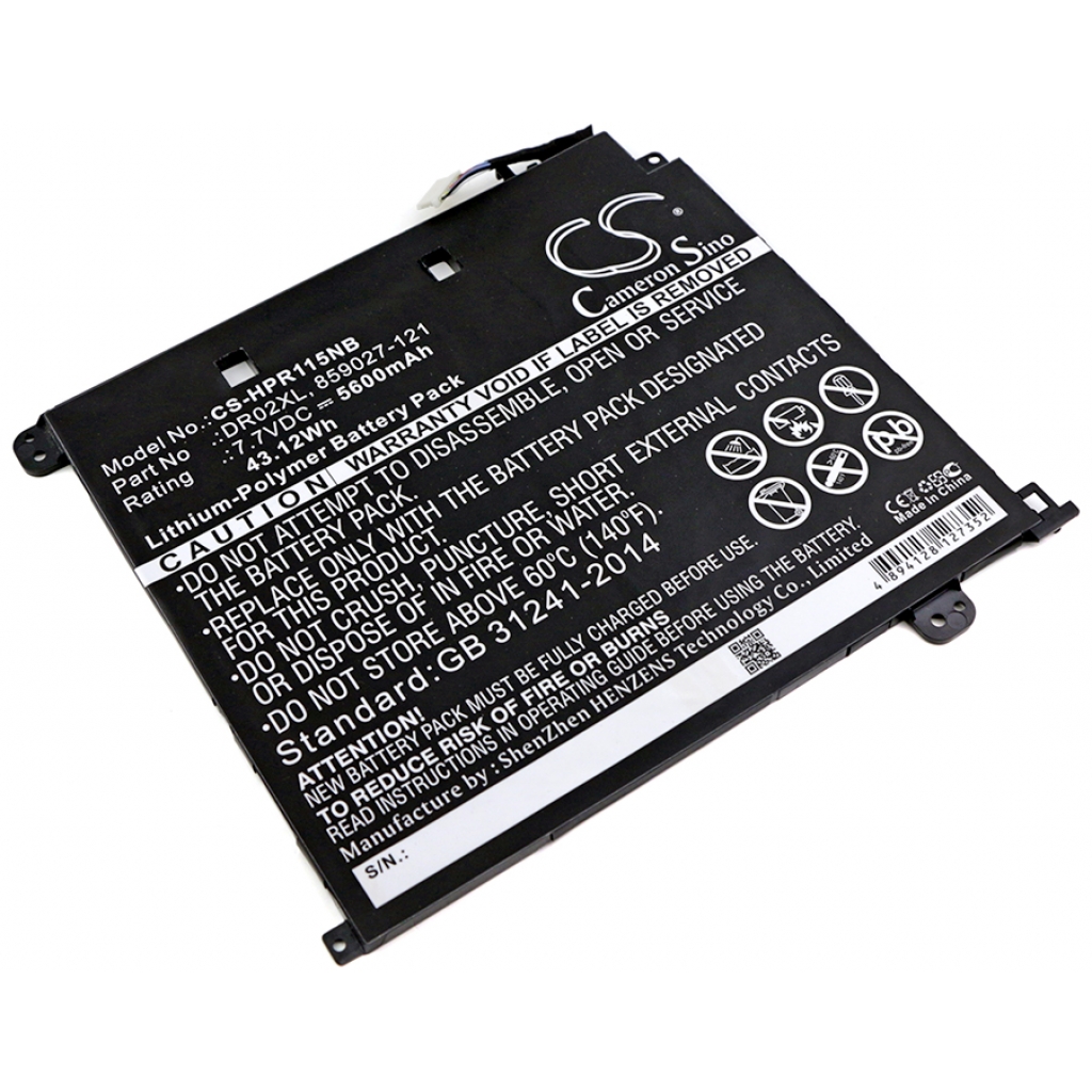 Batterijen Vervangt DR02043XL