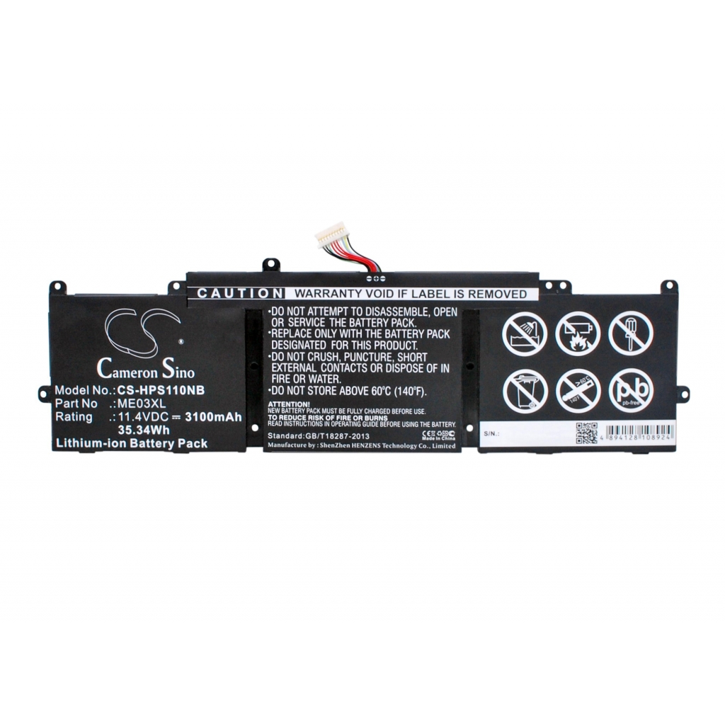 Notebook batterij HP Stream 11-D010WM (CS-HPS110NB)