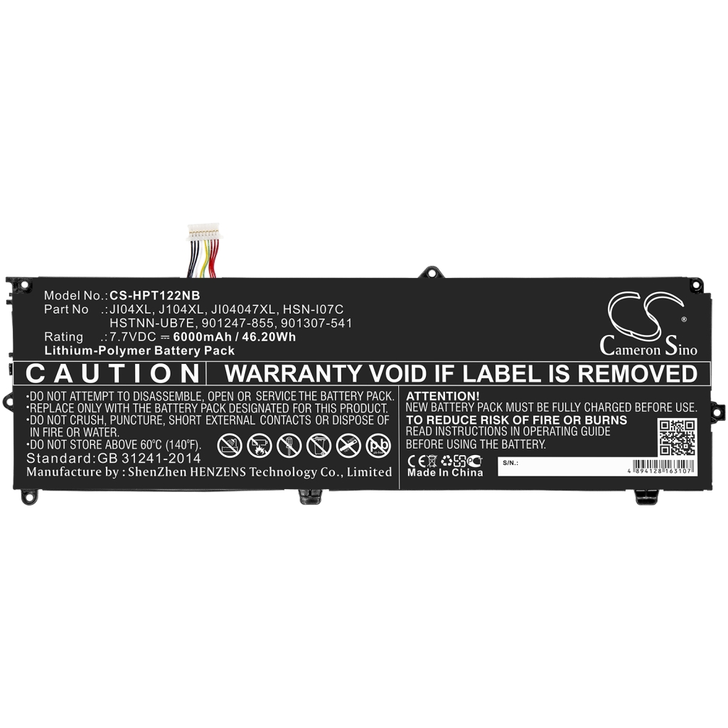 Notebook batterij HP Elite X2 1012 G2 (1LV79EA) (CS-HPT122NB)