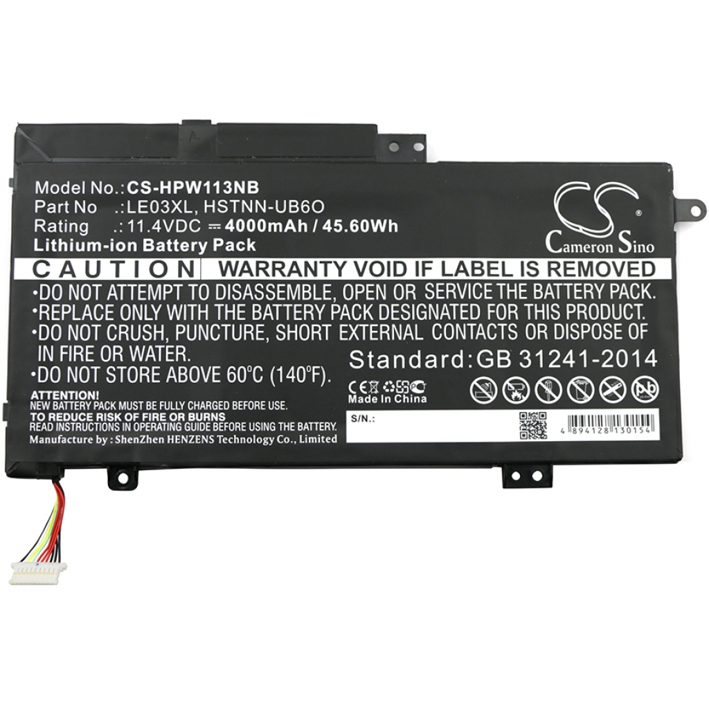 Notebook batterij HP Pavilion X360 13-S003NI (CS-HPW113NB)