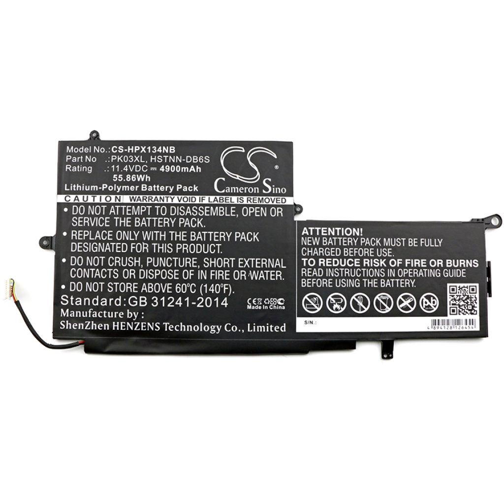 Notebook batterij HP CS-HPX134NB