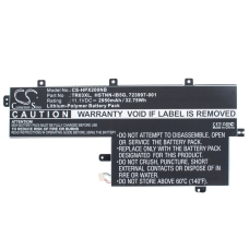 Compatibele batterijvervanging voor HP 723922-171,723922-2B1,723997-001,G96TA016H,HSTNN-DB5G...