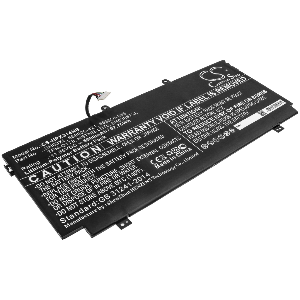Notebook batterij HP Spectre X360 13-AC022TU (CS-HPX314NB)