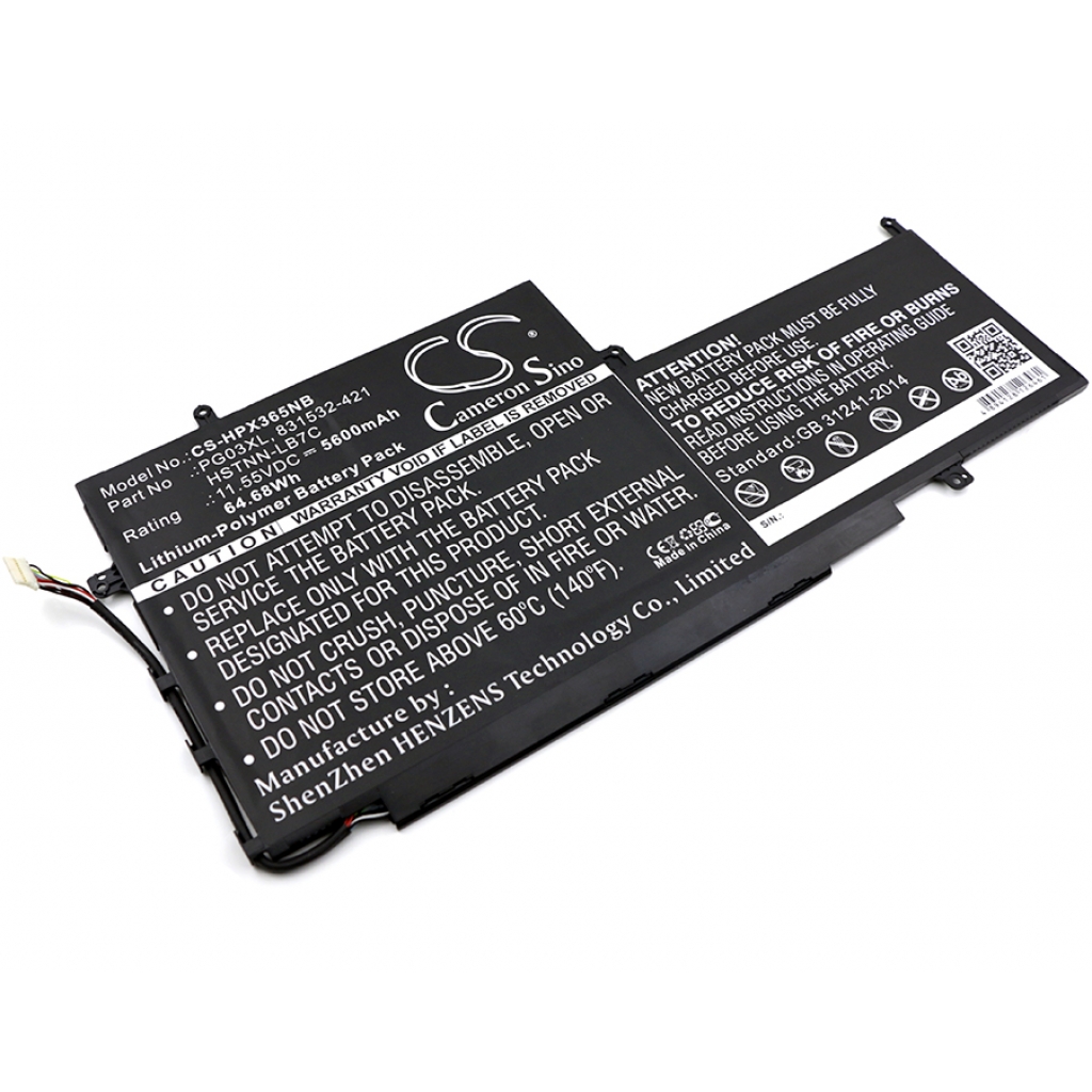 Notebook batterij HP CS-HPX365NB