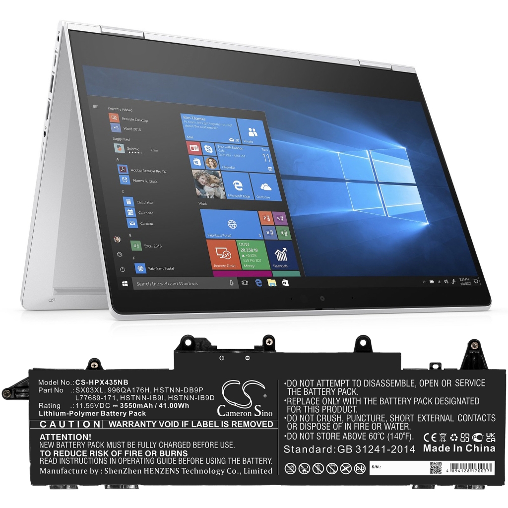 Notebook batterij HP CS-HPX435NB