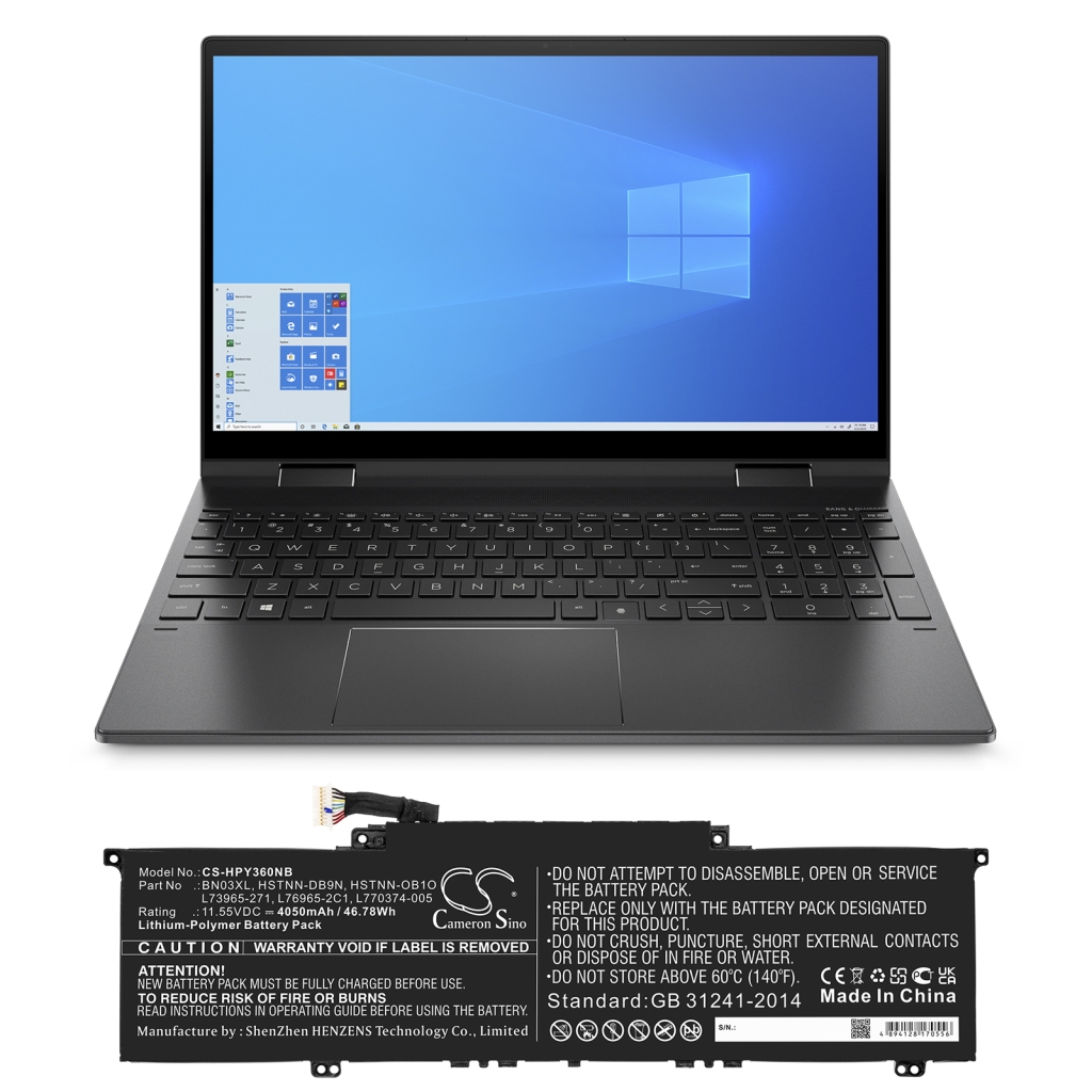 Notebook batterij HP CS-HPY360NB