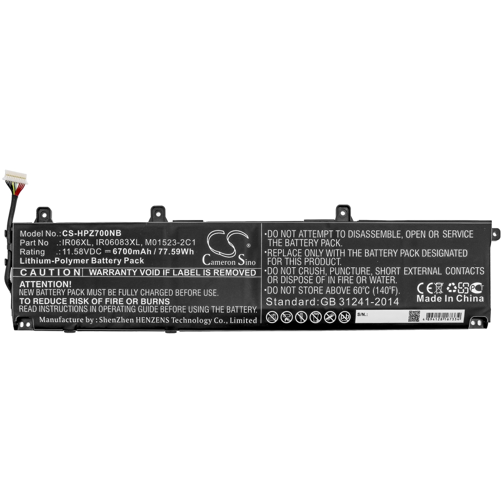 Batterijen Vervangt IR06083XL