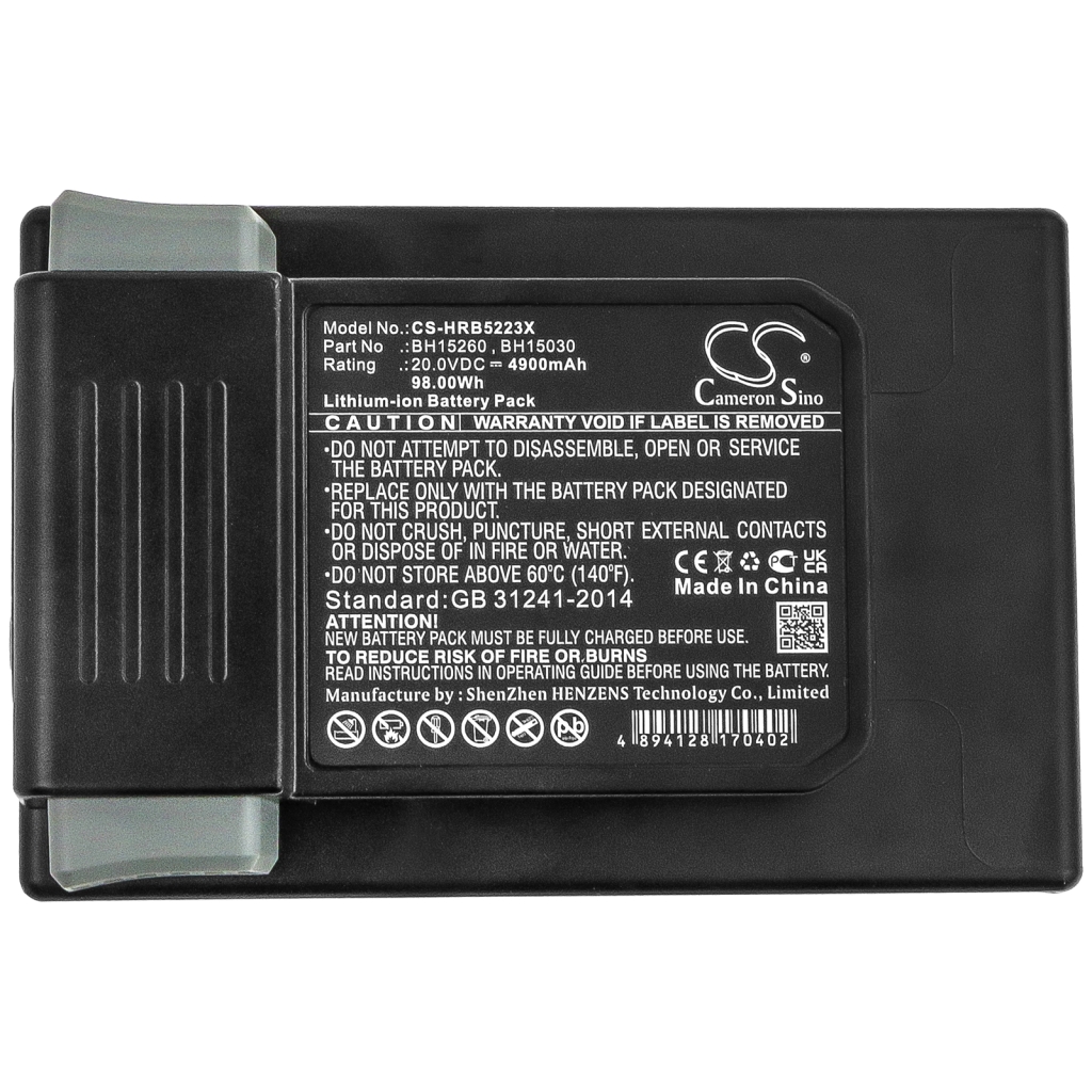 Batterijen Vervangt BH15260 BH15260PC