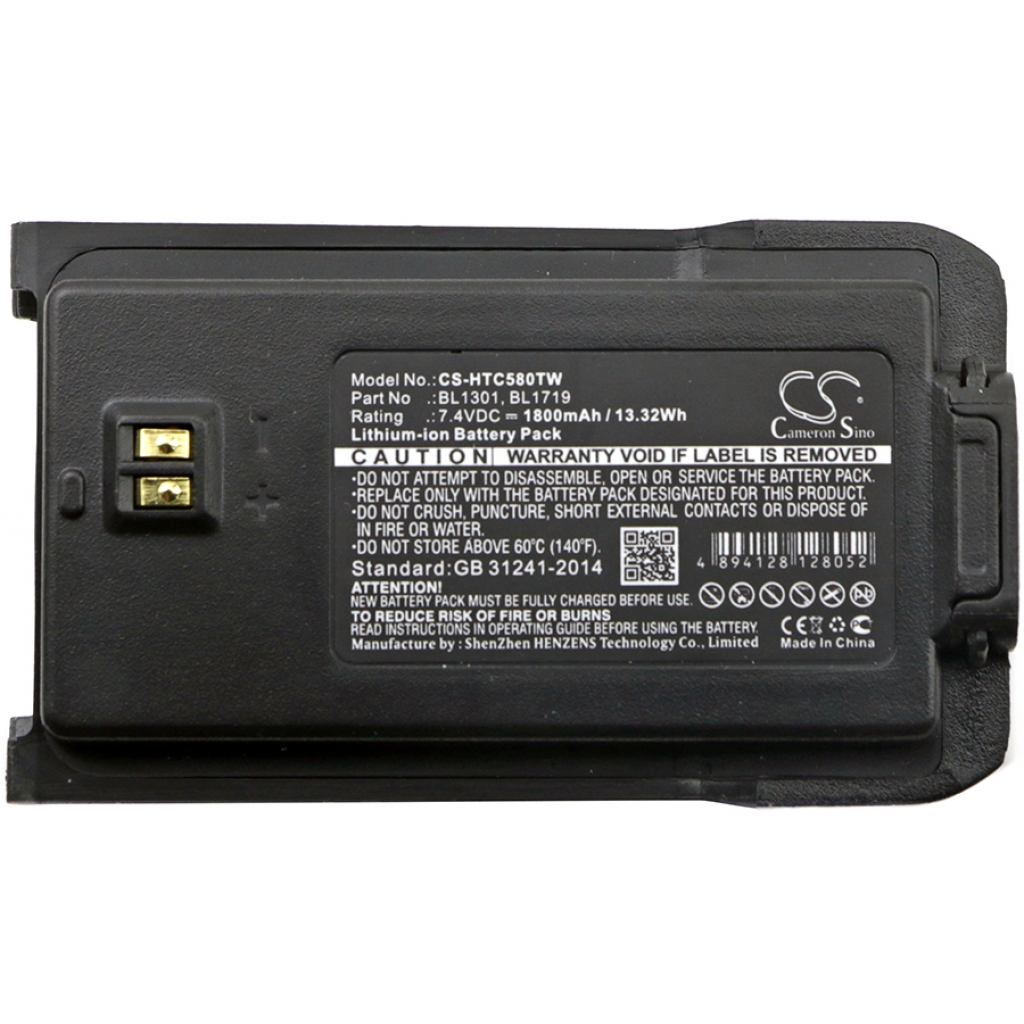 Batterij voor tweerichtingsradio HYT TC-580