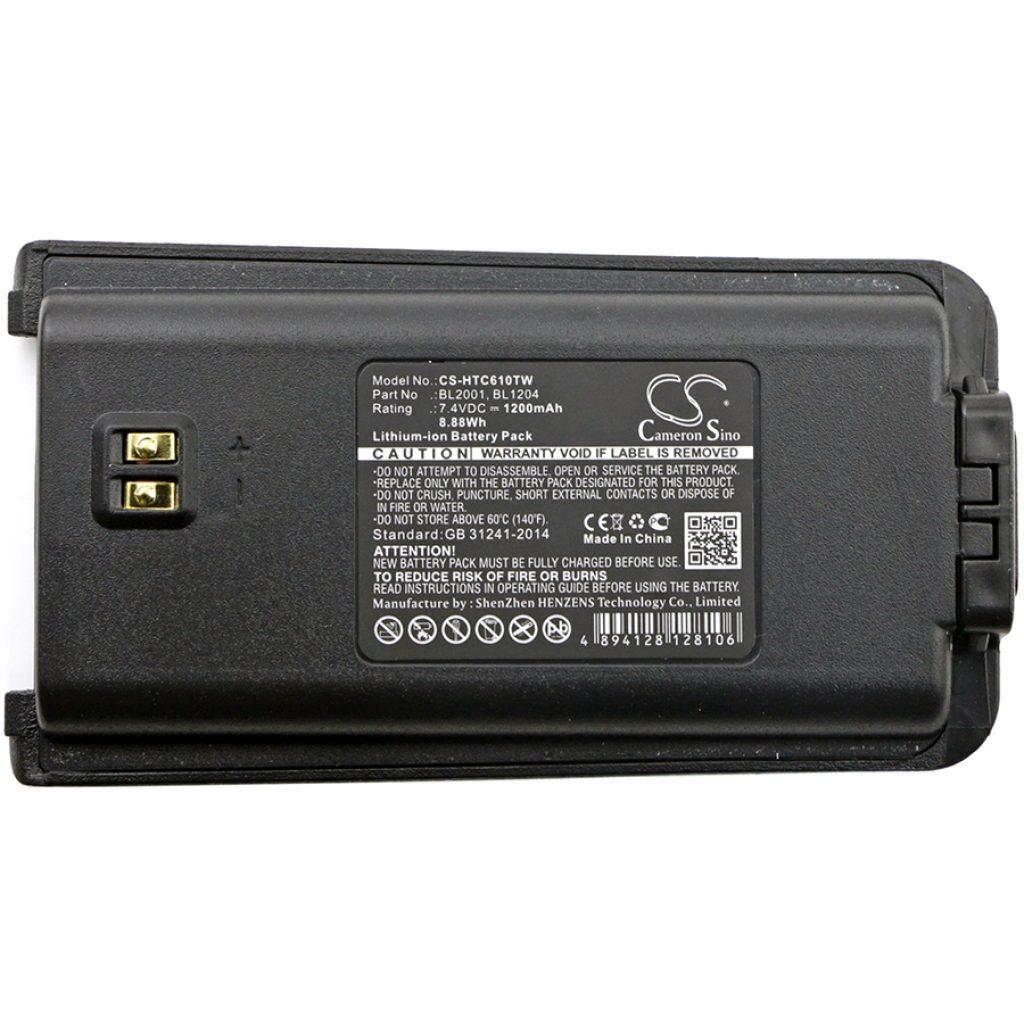 Batterij voor tweerichtingsradio HYT TC-620