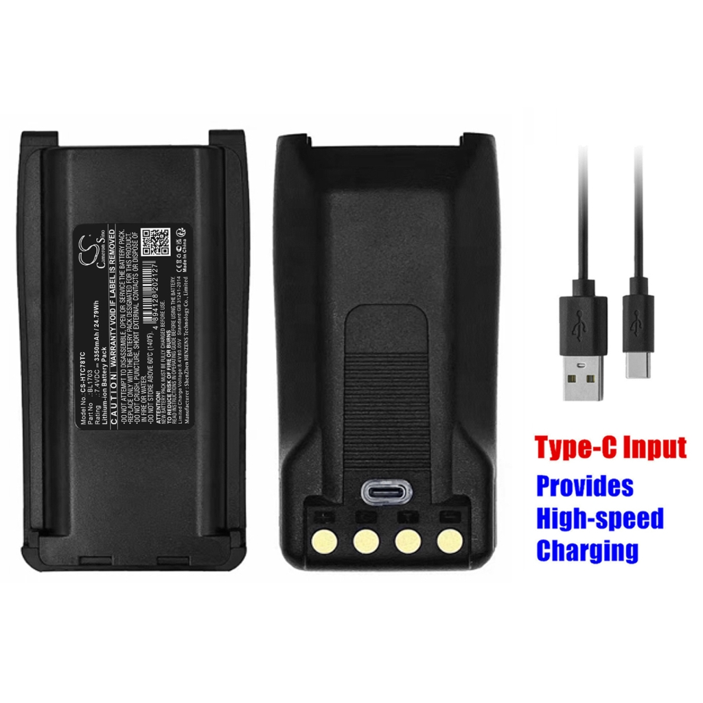 Batterij voor tweerichtingsradio HYT TC-780V