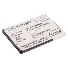 Compatibele batterijvervanging voor HTC  35H00209-25M, 35H00209-04M, BO47100