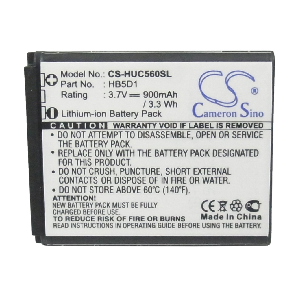 Batterij voor mobiele telefoon Huawei CS-HUC560SL